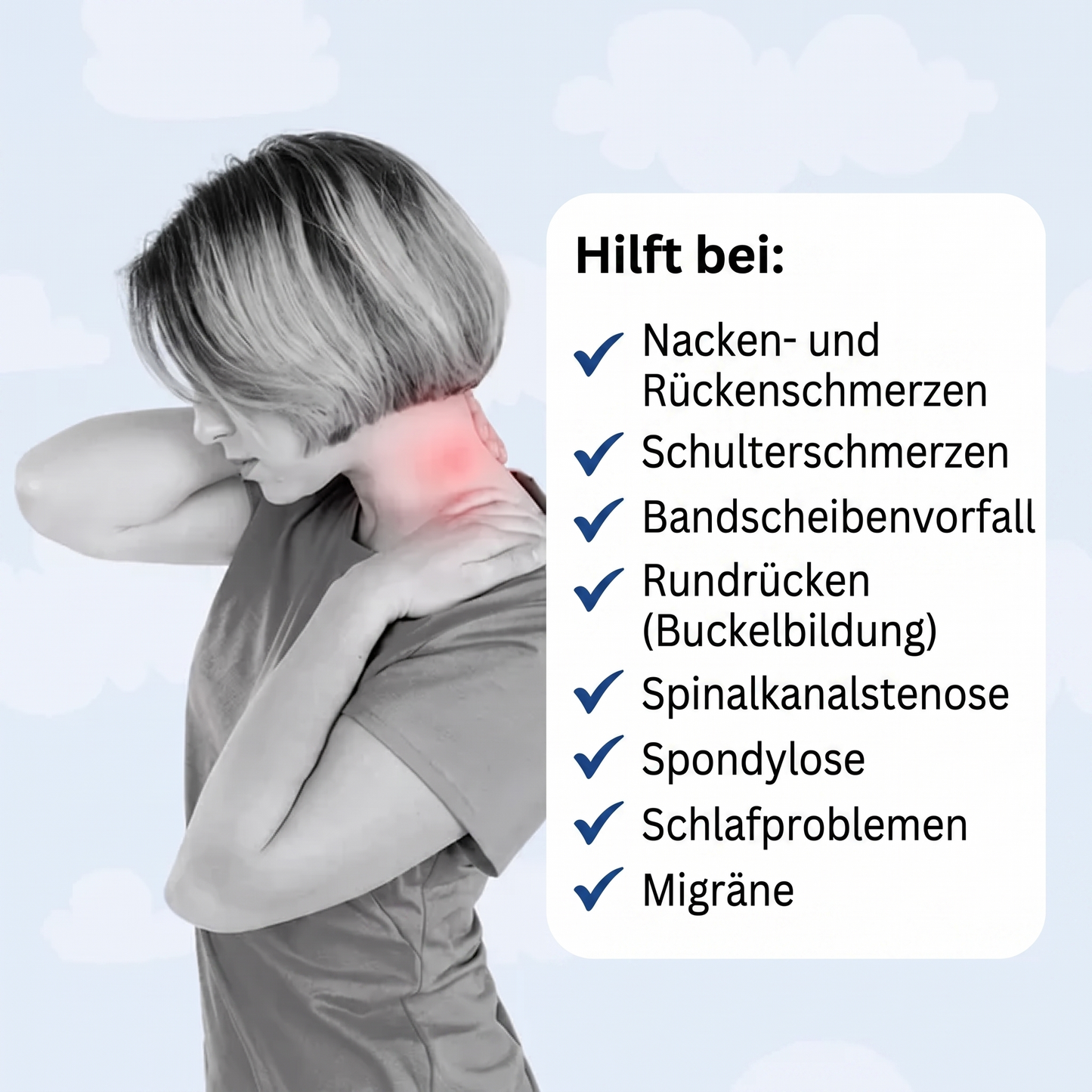 3-in-1 Nackenmassagekissen