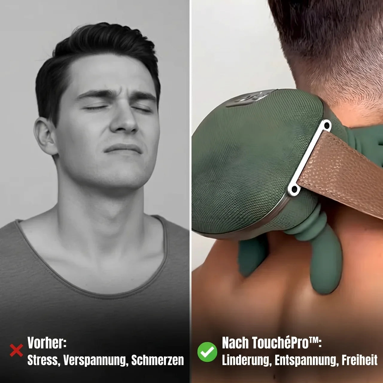 TouchéPro™ – Shiatsu-Massagegerät für Nacken und Rücken